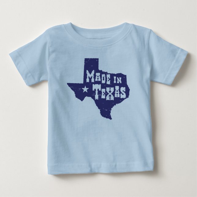 Camiseta De Bebé Fabricado en Texas (Anverso)