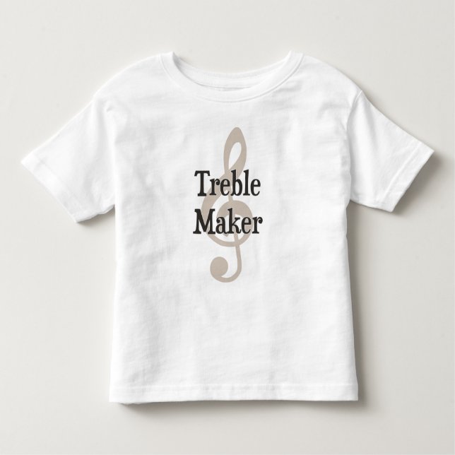 Camiseta De Bebé Fabricante de problema musical del Clef agudo del (Anverso)