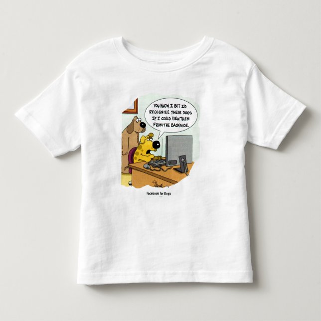 Camiseta De Bebé Facebook para los perros (Anverso)