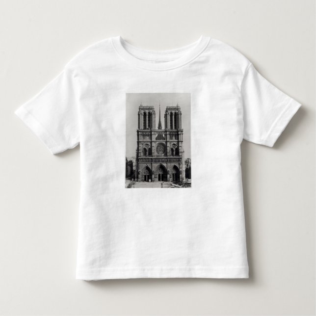 Camiseta De Bebé Fachada de Notre-Dame, París, fin del siglo XIX (Anverso)