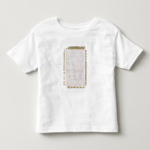 Camiseta De Bebé Facsímil de una letra de Elizabeth I a Francois