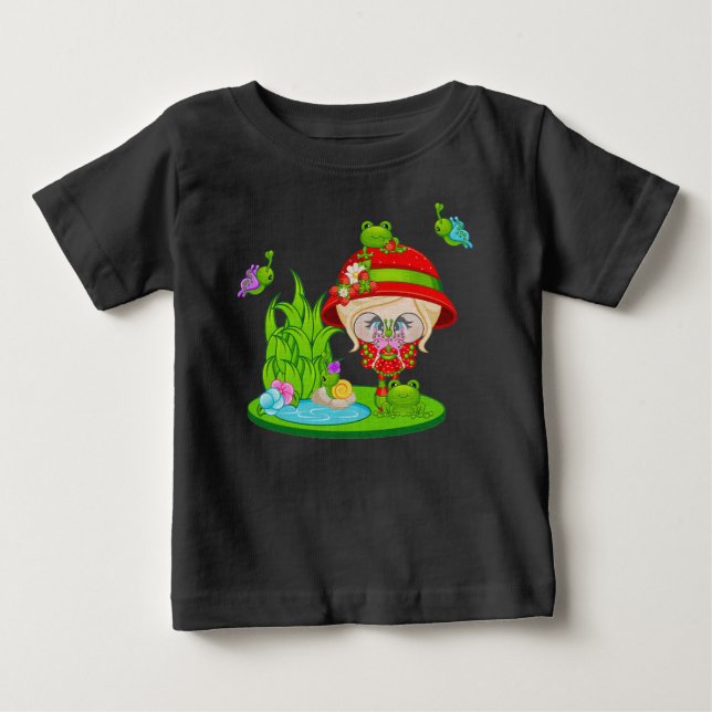 Camiseta De Bebé Faery Nature Lover Frog (Anverso)