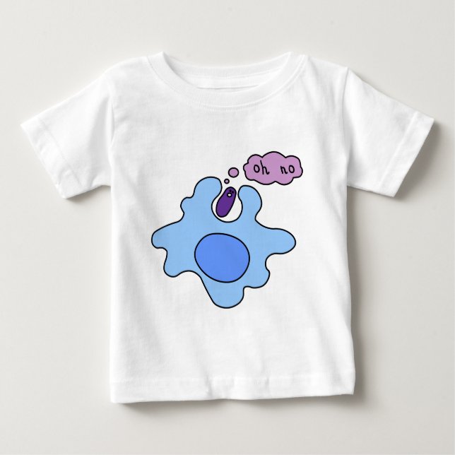 Camiseta De Bebé Fagocitosis de las bacterias (Anverso)