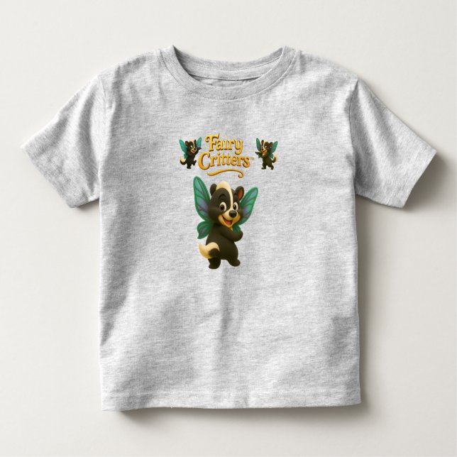 Camiseta De Bebé Fairy Critters™ Fairy Skunk Lil Stinker (Anverso)