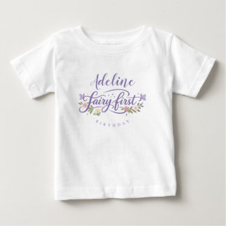 Camiseta De Bebé Fairy First Birthday Girl Baby T-Shirt
