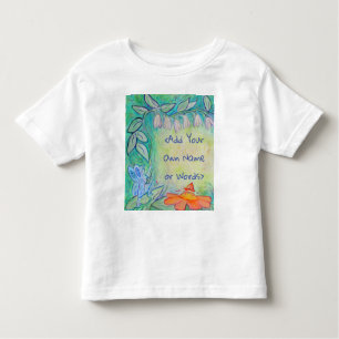 Camiseta De Bebé Fairy Garden Flor Fantasy Art Personalizado T-Shir