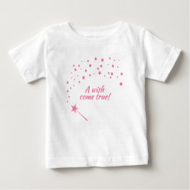 Camiseta De Bebé Fairy Wand & Stars, A Wish Come Verdadero