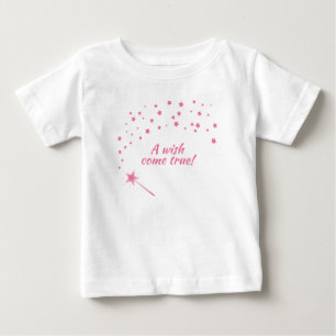 Camiseta De Bebé Fairy Wand & Stars, A Wish Come Verdadero