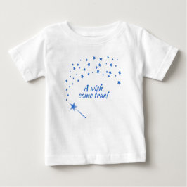 Camiseta De Bebé Fairy Wand & Stars, A Wish Come Verdadero