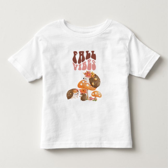 Camiseta De Bebé Fall Hedgehogs (Anverso)
