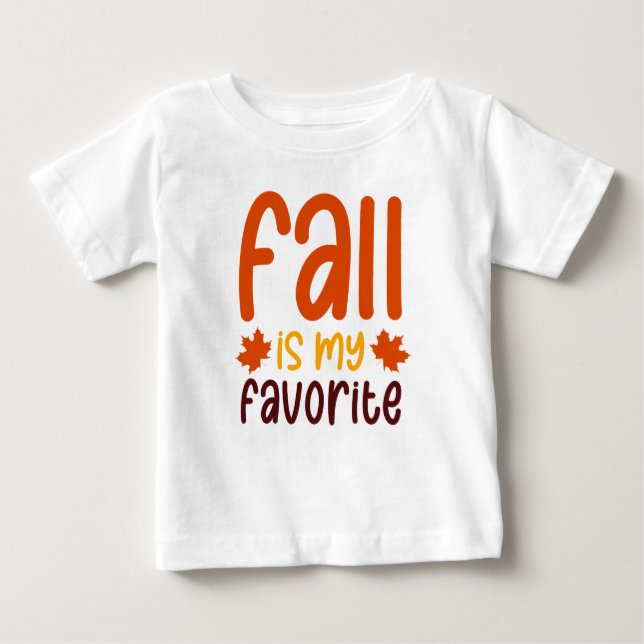 Camiseta De Bebé Fall Is My Favorite - Cozy Autumn Quote Design (Anverso)