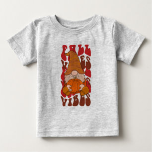 Camiseta De Bebé Fall Vibes Gnome