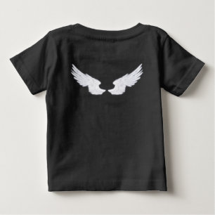 Camiseta De Bebé Falln Castiel Angel blanco frente y espalda