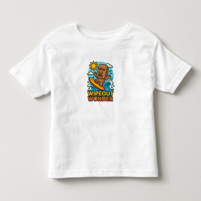 Camiseta De Bebé Fallo en la cicatriz de la Wipeout Moai Chibi (Anverso)