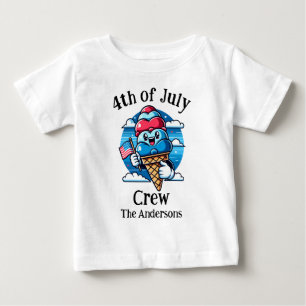 Camiseta De Bebé Familia a juego con diseño personalizado para el 4