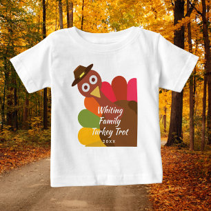 Camiseta De Bebé Familia a juego divertida del trote de Turquía de