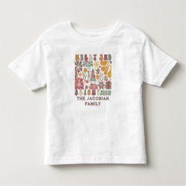 Camiseta De Bebé Familia Año Reunión Boho Navidades Florales