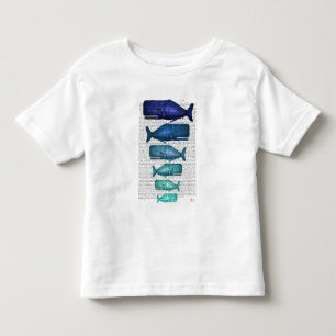 Camiseta De Bebé Familia ballena azul