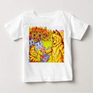 Camiseta De Bebé Familia Cat en el Jardín