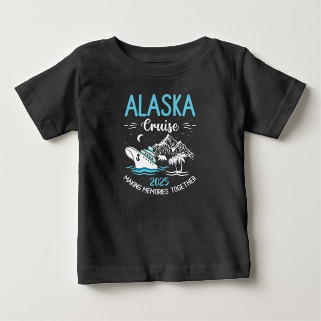 Camiseta De Bebé Familia coincidente de crucero Alaska 2025 (Anverso)