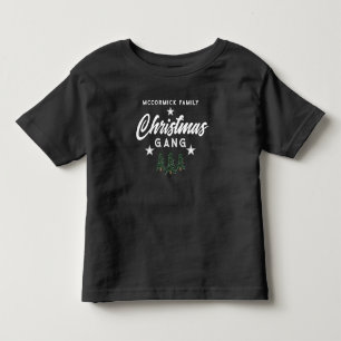 Camiseta De Bebé Familia de árbol de navidad divertida personalizad