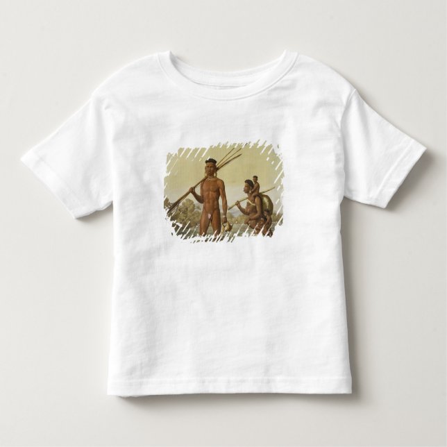 Camiseta De Bebé Familia de Botocudos, Rio Grande, el Brasil, de (Anverso)