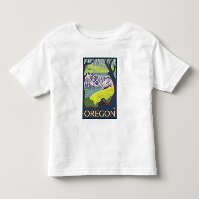 Camiseta De Bebé Familia de castores (Anverso)