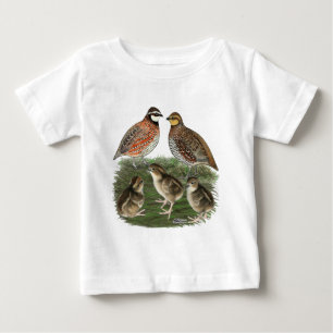 Camiseta De Bebé Familia de codornices Bobwhite