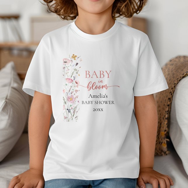 Camiseta De Bebé Familia de Coincidencia de Flores Silvestres en Ba (Subido por el creador)