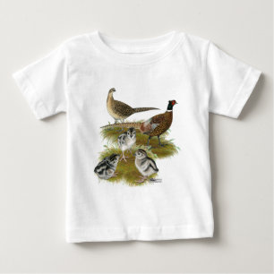 Camiseta De Bebé Familia de faisanes de collar