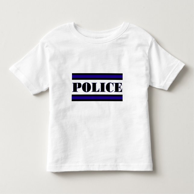 Camiseta De Bebé Familia de la policía (Anverso)