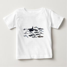 Camiseta De Bebé Familia de los delfines: orcas, delfines, marsopas