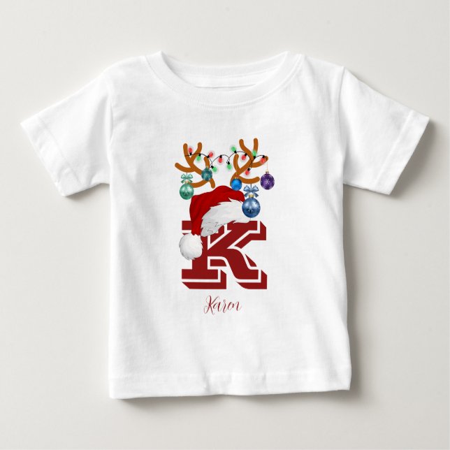 Camiseta De Bebé Familia de Navidades que coincidan con el nombre i (Anverso)
