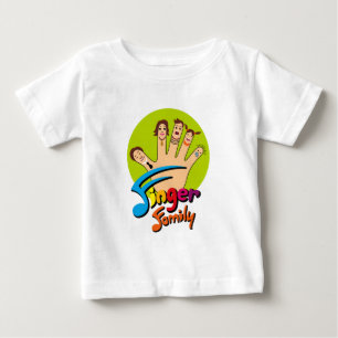 Camiseta De Bebé Familia del dedo