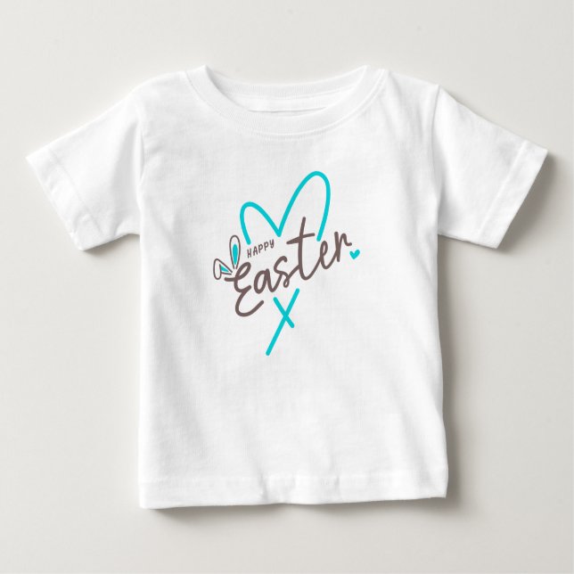 Camiseta De Bebé Familia en juego Feliz Pascua (Anverso)