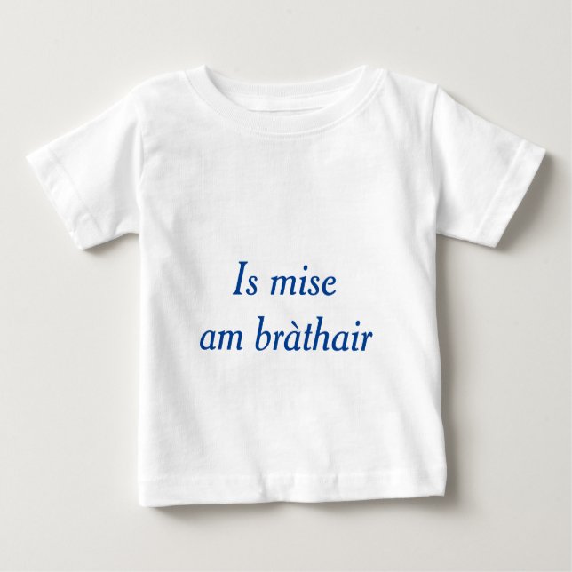 Camiseta De Bebé Familia gaélica: Soy el hermano (Anverso)