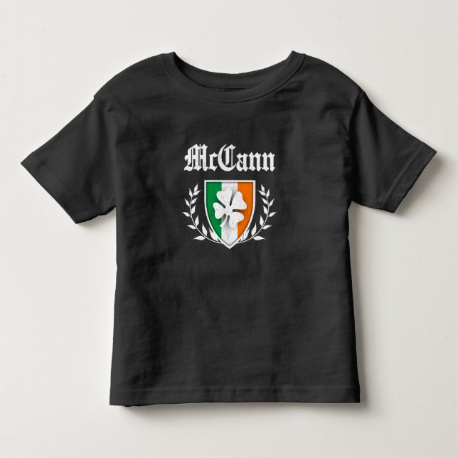 Camiseta De Bebé Familia McCann Shamrock Escudo (con problemas de c (Anverso)