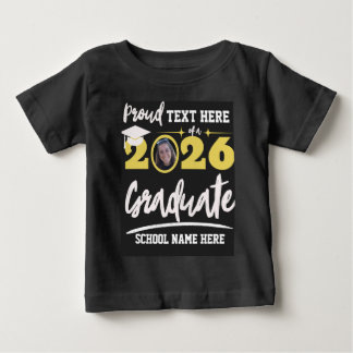 Camiseta De Bebé Familia Orgullosa Graduación Personalizada Clase d