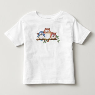Camiseta De Bebé Familia Owl