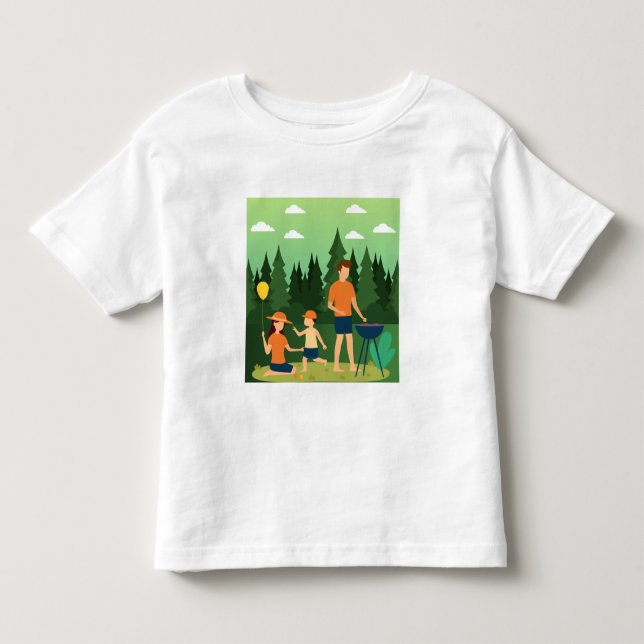 CAMISETA DE BEBÉ FAMILIA PICNIC (Anverso)