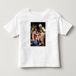 Camiseta De Bebé Familia santa con los ángeles, c.1515-16 (aceite