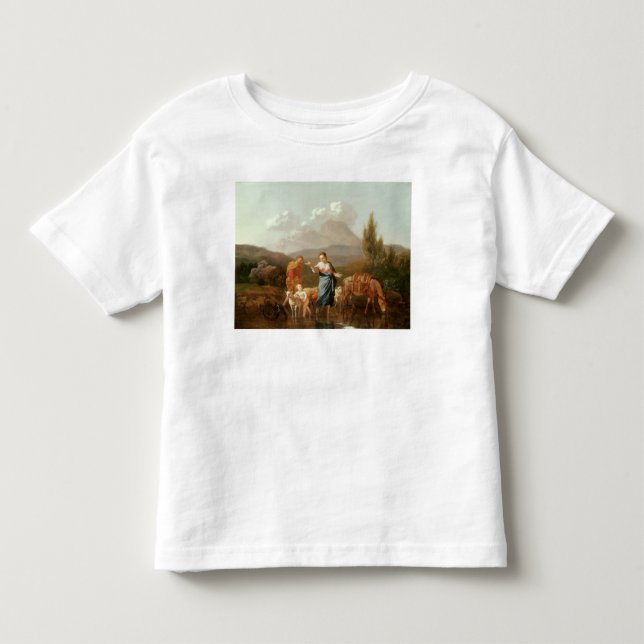 Camiseta De Bebé Familia santa en una corriente (Anverso)