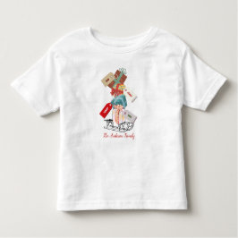 Camiseta De Bebé Familia Trineo Caprichoso Único Navidad Vintage