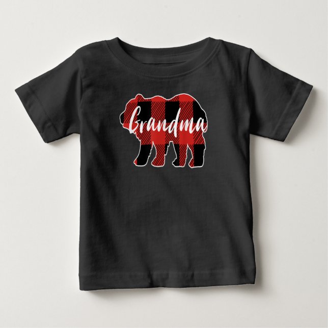 Camiseta De Bebé Familia Valentine Matando Búfalo Jugado Abuela (Anverso)
