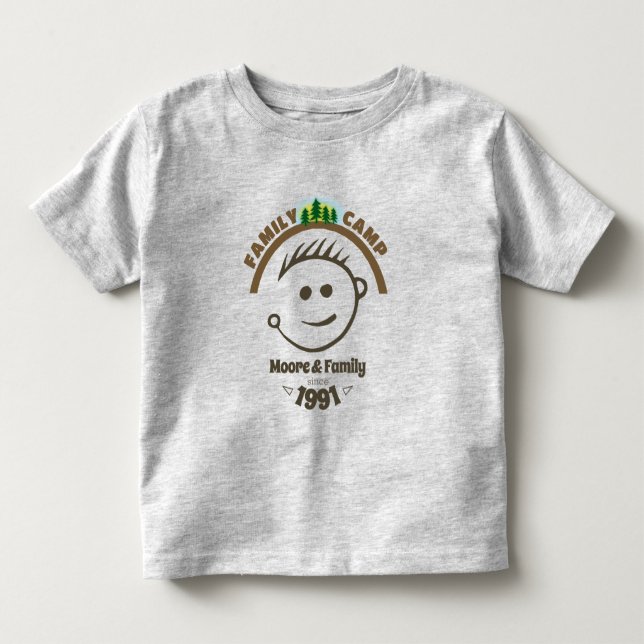 Camiseta De Bebé Family Camp Toddler T-Shirt (Anverso)