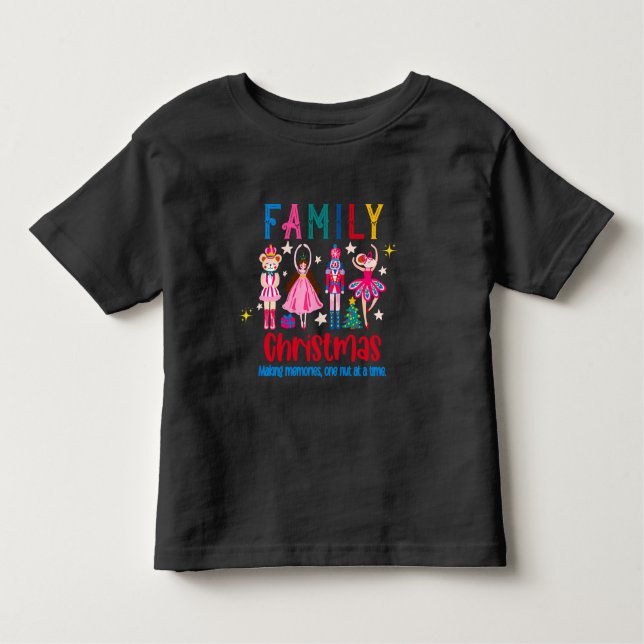 Camiseta De Bebé Family Group Funny Christmas , Nutcracker Ballet (Anverso)