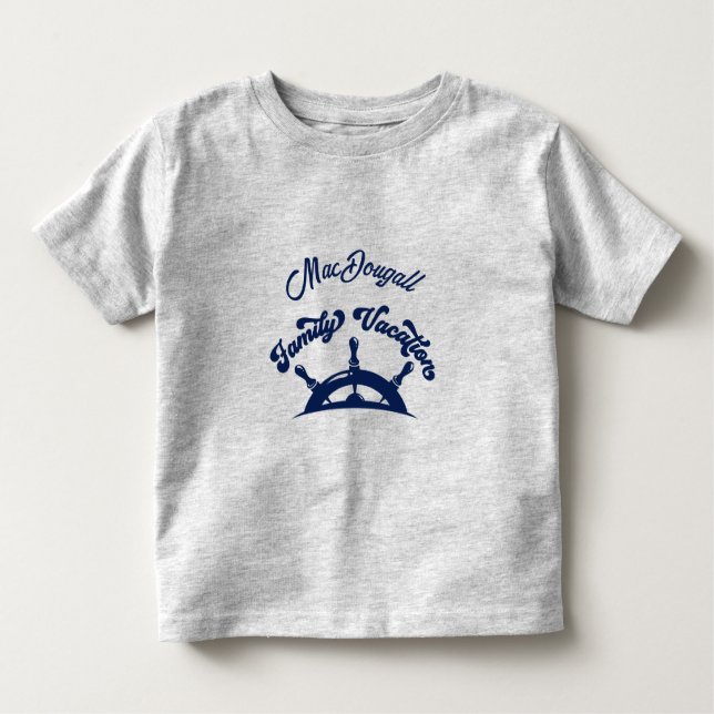 Camiseta De Bebé Family Vacation Matching Cruise T-Shirt (Anverso)
