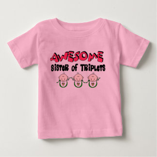 Camiseta De Bebé FAMOSA Hermana de TRIPLETS