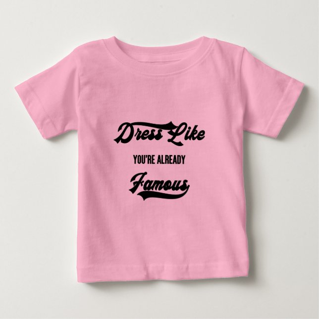 Camiseta De Bebé Famous (Anverso)