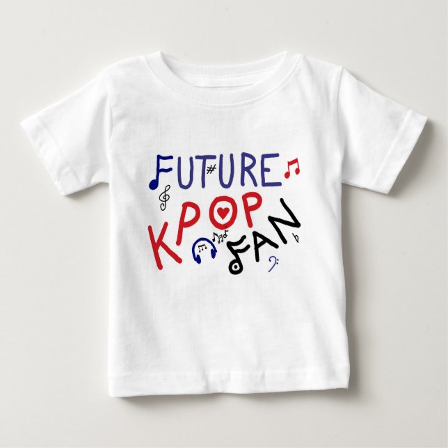 Camiseta De Bebé ¡Fan futura de KPOP! (Anverso)